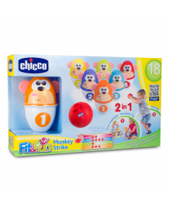 Bộ đồ chơi Bowling Khỉ con Chicco 18M+ ( bộ 6 chiếc)