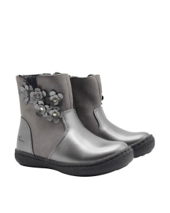 Boot mát-xa chân viền Hoa ánh bạc Chicco - Ghi Silver