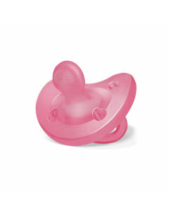 Ty ngậm Silicon Chicco Physio Soft Hồng 16-36M