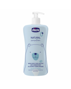 Sữa tắm gội chiết xuất Lô hội & Cúc La Mã Chicco Natural Sensation 0M+ 500ml