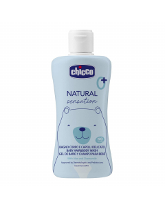 Sữa tắm gội chiết xuất Lô hội & Cúc la mã Chicco Natural Sensation 0M+ 200ml