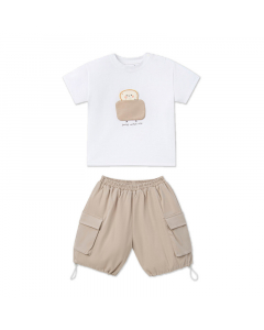 Bộ cộc tay La Pomme lát bánh mì vui nhộn