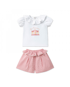 Bộ cộc tay La Pomme cổ bèo vòng quay cổ tích