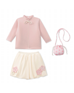 Bộ dài tay La Pomme hoa xuân dịu dàng