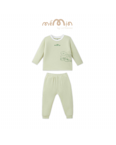 Bộ dài tay La Pomme ngày vui nhộn - 9M Xanh