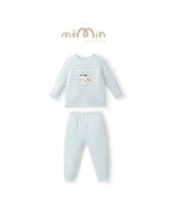 [N&Ecirc;N TĂNG SIZE] Bộ d&agrave;i tay Mềm Mịn by La Pomme họa tiết c&uacute;n y&ecirc;u si&ecirc;u ngầu