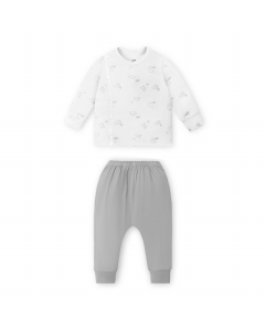 Bộ d&agrave;i tay c&uacute;c lệch La Pomme gia đ&igrave;nh khủng long