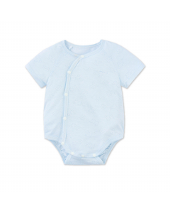 Body chip cộc tay La Pomme dệt v&acirc;n ch&igrave;m gấu nhỏ