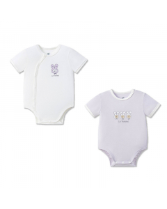 Set 2 Body chip cộc tay La Pomme thỏ con bồng bềnh