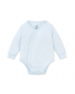 Body chip d&agrave;i tay La Pomme dệt v&acirc;n ch&igrave;m gấu nhỏ