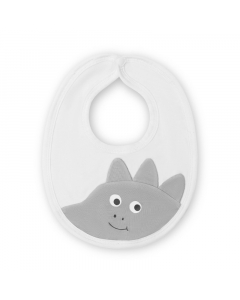 Yếm La Pomme gia đ&igrave;nh khủng long - Trắng