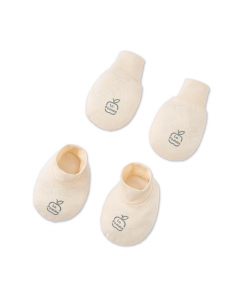 Set bao tay bao ch&acirc;n La Pomme gấu nhỏ dễ thương