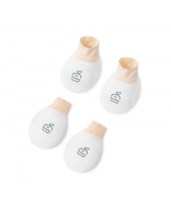 Set bao tay bao ch&acirc;n La Pomme vườn cam ươm nắng - Trắng