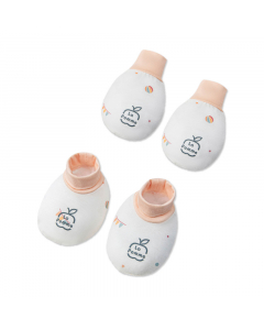 Set bao tay bao ch&acirc;n La Pomme lễ hội vui nhộn - Trắng Cam