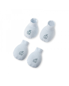 Set bao tay bao chân La Pomme gấu nhỏ yêu màu xanh - Xanh