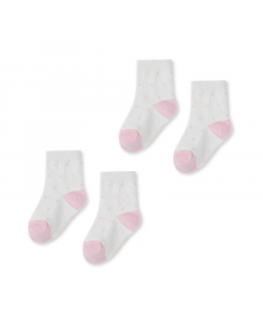 Set 02 đôi tất La Pomme chấm bi xinh xắn