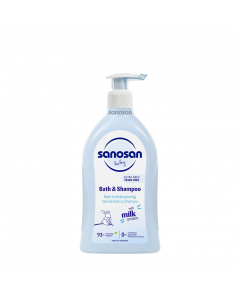 Sữa tắm gội Sanosan Baby Bath and Shampoo cho da khô và nhạy cảm 500ml