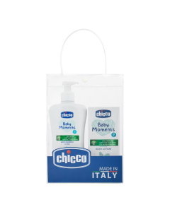 Combo Chicco Mềm Mịn 2 (Sữa tắm gội Hoa cúc 500ml & Sữa dưỡng ẩm Hạnh nhân 200ml)