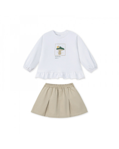 Bộ dài tay La Pomme bèo nhún quý cô nước Pháp