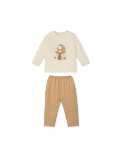 Bộ dài tay La Pomme túi ốp cùng săn hạt dẻ