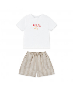 Bộ cộc tay La Pomme mầm non ngày Tết