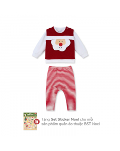 Bộ dài tay kèm áo gile La Pomme mùa an lành ghé chơi