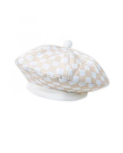 Mũ La Pomme họa tiết caro vintage