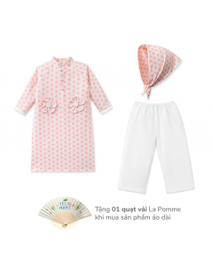 Bộ áo dài kèm khăn La Pomme nàng xuân nhí nhảnh