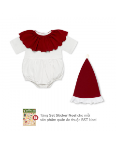 Body cộc tay kèm phụ kiện La Pomme giáng sinh lung linh