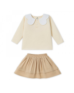 Bộ dài tay La Pomme tiểu thư thỏ trắng