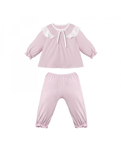 Bộ dài tay La Pomme cổ bèo ngọt ngào