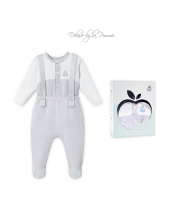 Set yếm và áo La Pomme bé vui khám phá