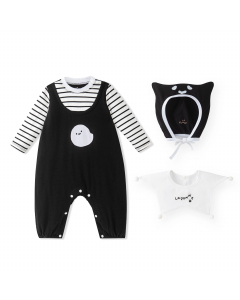 Body d&agrave;i tay k&egrave;m mũ v&agrave; yếm La Pomme đ&ecirc;m hội Haloween