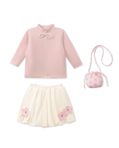 Bộ dài tay La Pomme hoa xuân dịu dàng