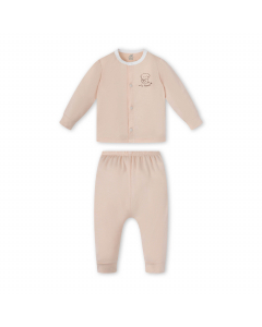 Bộ Dài Tay La Pomme Cúc Giữa Puppy - Be