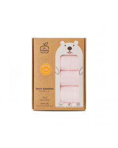K001 Set 5 Khăn sữa sợi tre lụa (30x30cm) La Pomme Hồng Pastel
