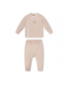 Bộ Dài Tay La Pomme Cúc lệch Puppy - Be