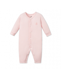 Body dài tay La Pomme mềm mịn - Newborn Hồng