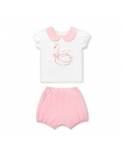 Bộ cộc tay La Pomme phối bèo thiên nga hoạt bát