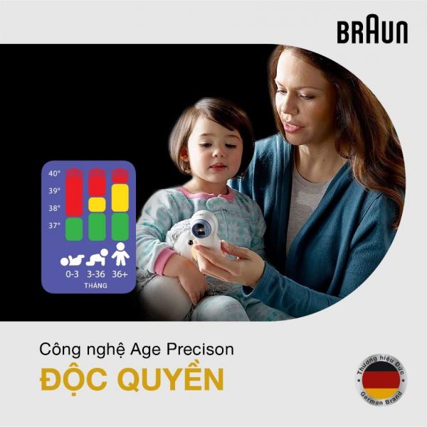 Công nghệ AGE PRECISION ® đo chuyên biệt cho từng độ tuổi – Công nghệ độc quyền của Braun